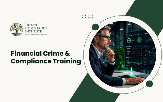 Financial Crime & Compliance Training covering AML, fraud prevention, sanctions compliance, risk management, and regulatory compliance