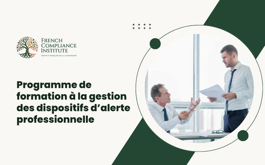 Formation à la gestion des lanceurs d’alerte avec des employés discutant de la conformité au travail et du signalement des préoccupations.