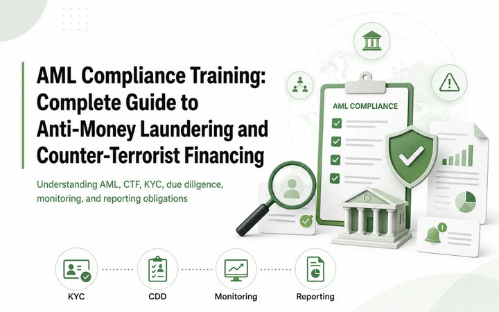 AML compliance training guide covering KYC, CDD, monitoring, and reporting.