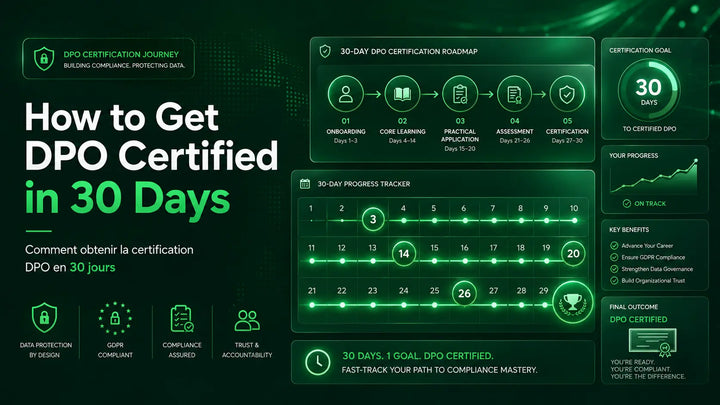 Get GDPR DPO Certification in Just 30 Days