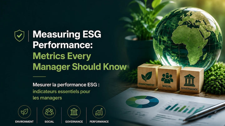 ESG performance metrics dashboard for business managers