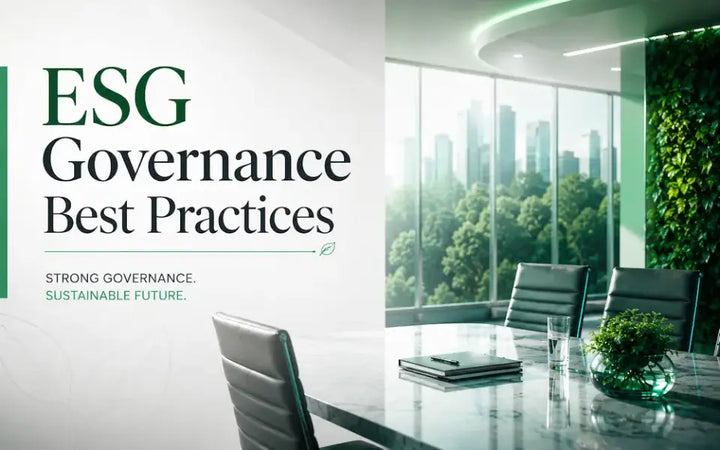 ESG governance best practices in a modern executive boardroom