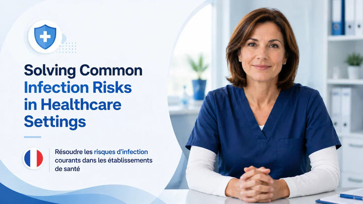 Healthcare staff following infection prevention protocols to reduce common risks in clinical settings