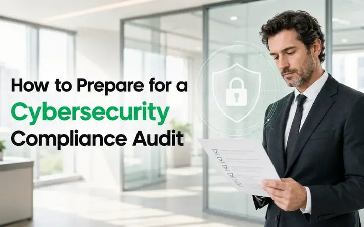 Cybersecurity governance, risk management, and compliance planning illustration