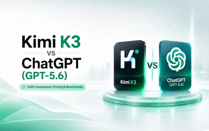Kimi K3 vs ChatGPT GPT-5.6 comparison covering 2026 pricing and benchmarks.
