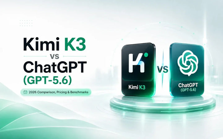 Kimi K3 vs ChatGPT GPT-5.6 comparison covering 2026 pricing and benchmarks.