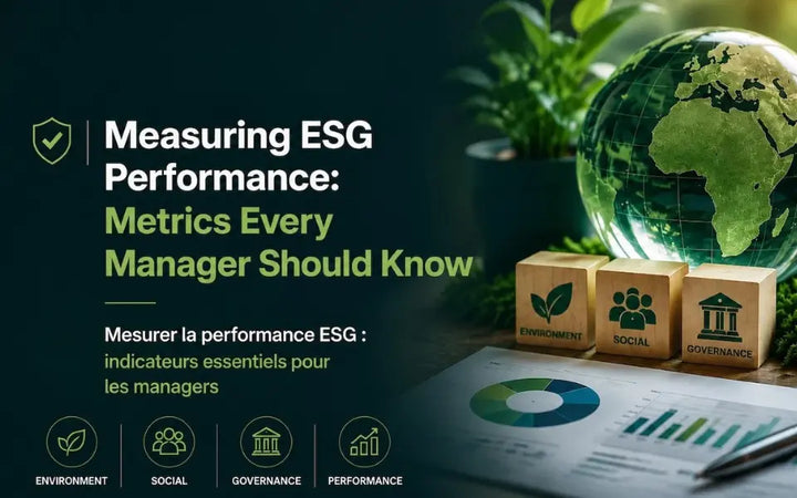 ESG performance metrics dashboard for business managers