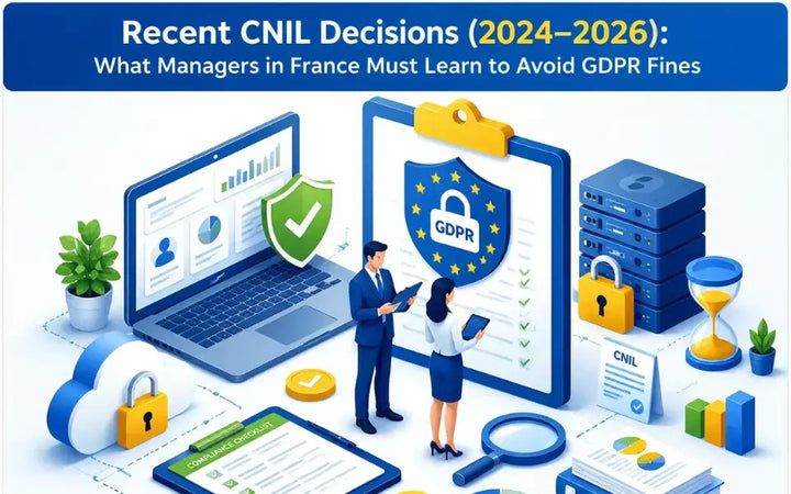 Recent CNIL Decisions (2024–2026): What Managers in France Must Learn to Avoid Costly GDPR Fines