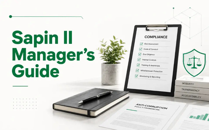 Sapin II Manager's Guide with compliance checklist and governance documents