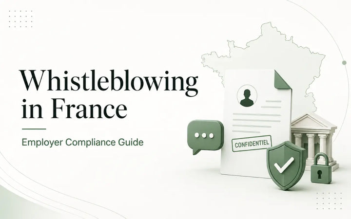 Whistleblowing in France employer compliance guide covering confidential reporting, legal duties, and whistleblower protection.