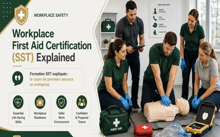 Workplace First Aid SST Certification Training Guide France