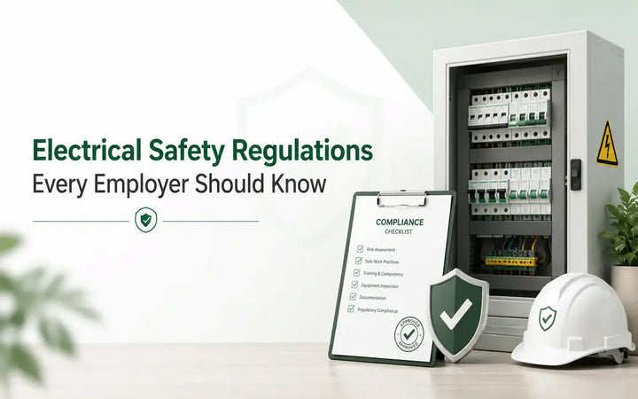 Electrical safety regulations, compliance checklist, and protective equipment for employers.