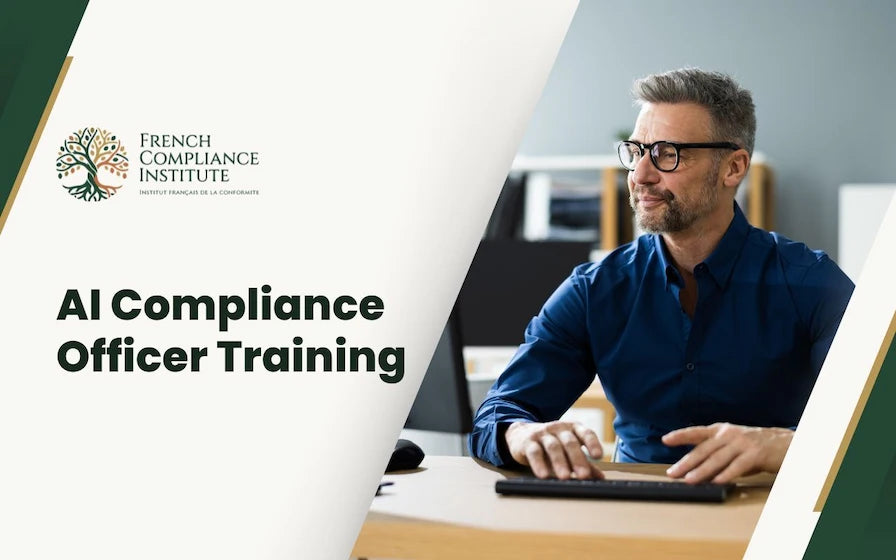 AI Compliance Officer Training covering AI governance, regulatory compliance, risk management, and responsible AI oversight