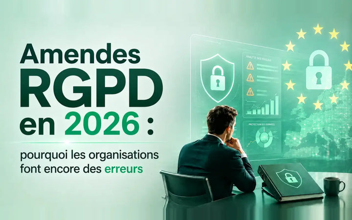 Amendes RGPD en 2026 avec tableau de conformité, protection des données et analyse des risques.