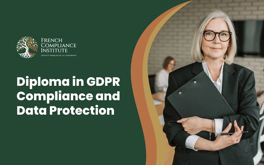 Diplôme en Conformité RGPD et Protection des Données couvrant le RGPD, la protection des données, la conformité et la gouvernance des données
