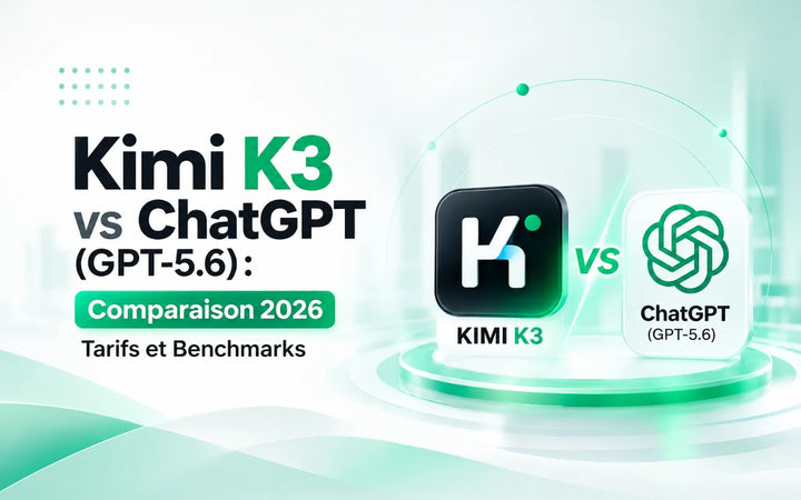 Comparaison Kimi K3 et ChatGPT GPT-5.6 avec tarifs et benchmarks 2026
