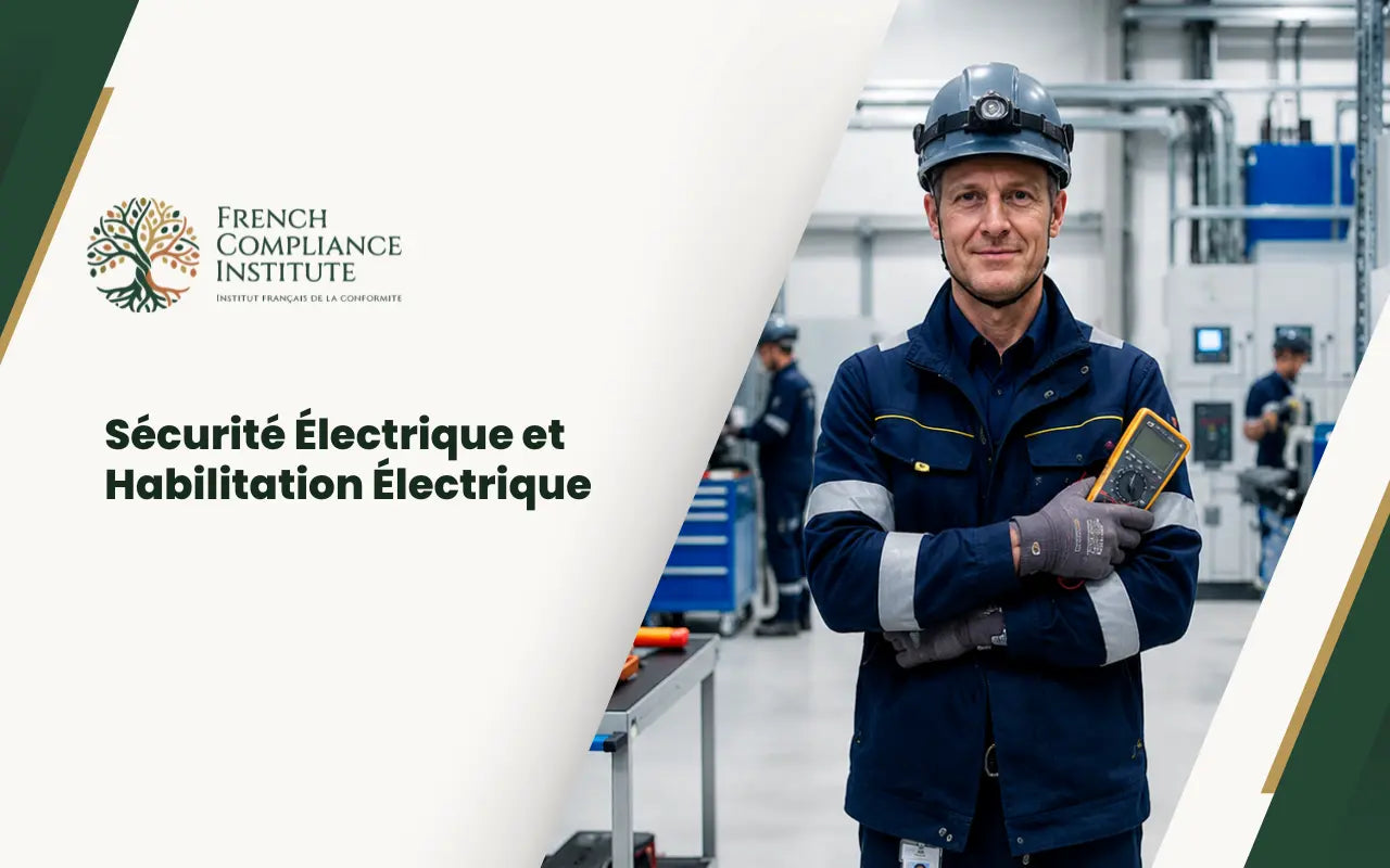 Sécurité Électrique et Habilitation Électrique couvrant les risques électriques, la prévention, la conformité et les bonnes pratiques