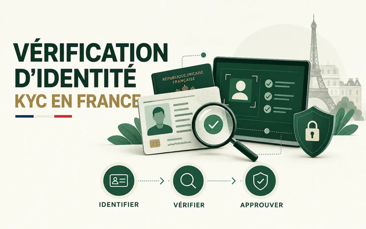 Vérification d’identité KYC en France : contrôle des documents, validation de l’identité et sécurité des données.